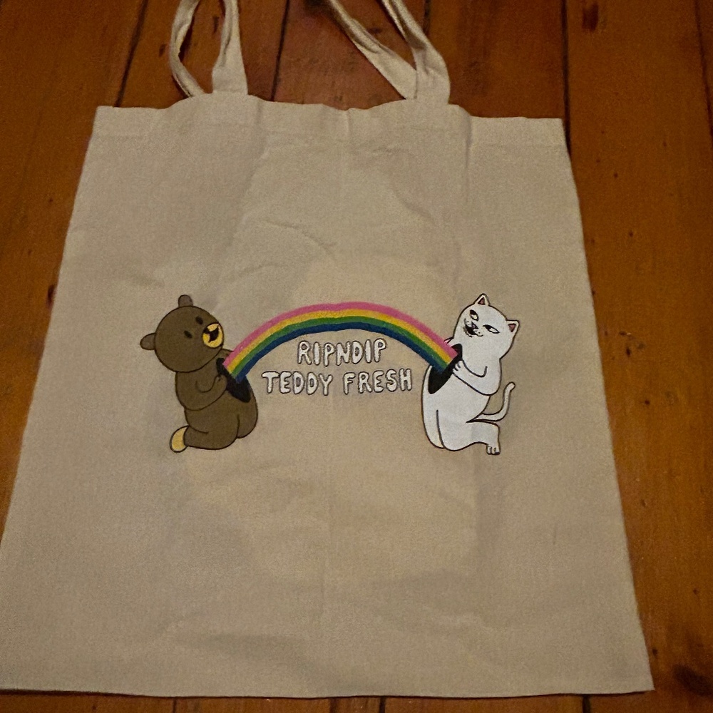 Teddy Fresh Ripndip tote bag